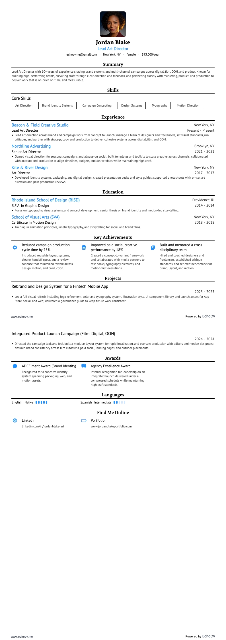 Lead Art Director full preview