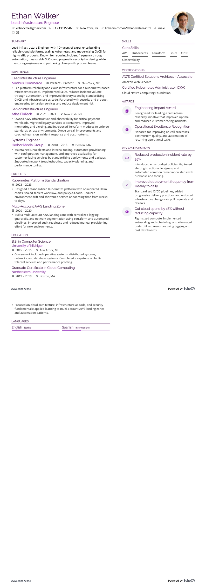 Lead Infrastructure Engineer full preview