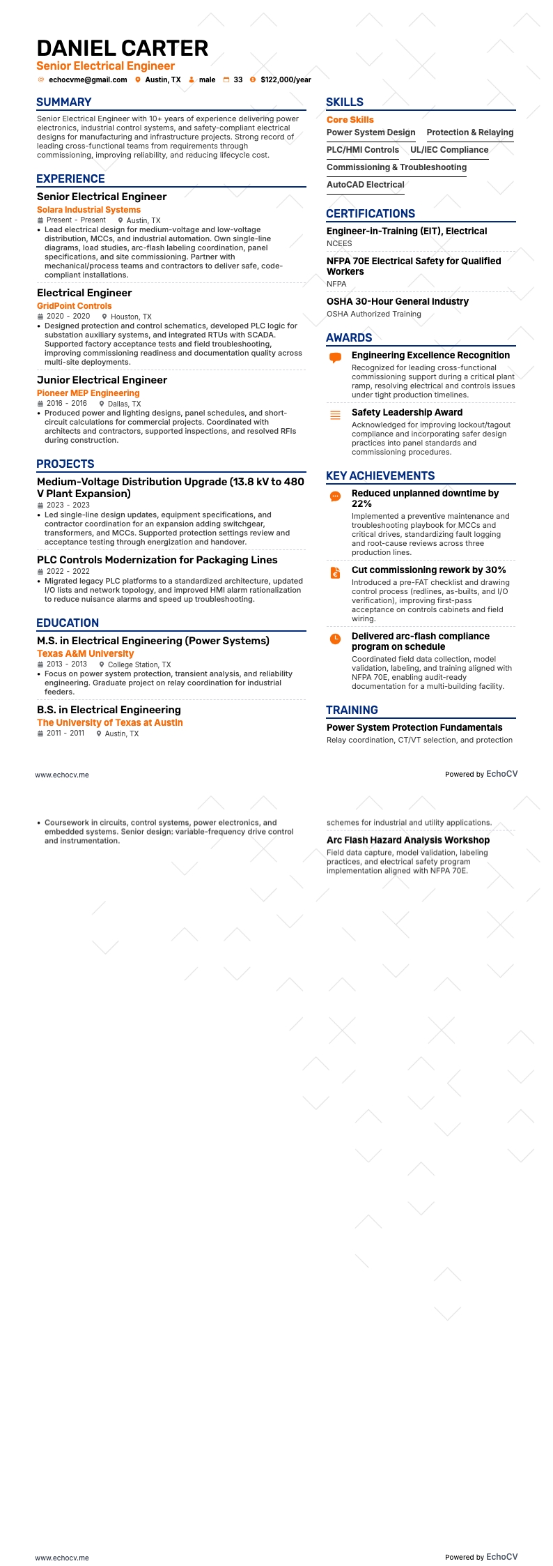 Senior Electrical Engineer full preview