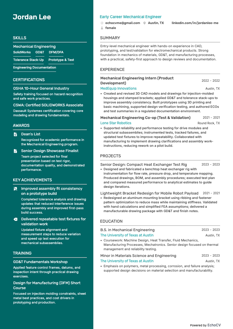 Maskiningenjör i början av karriären full förhandsvisning