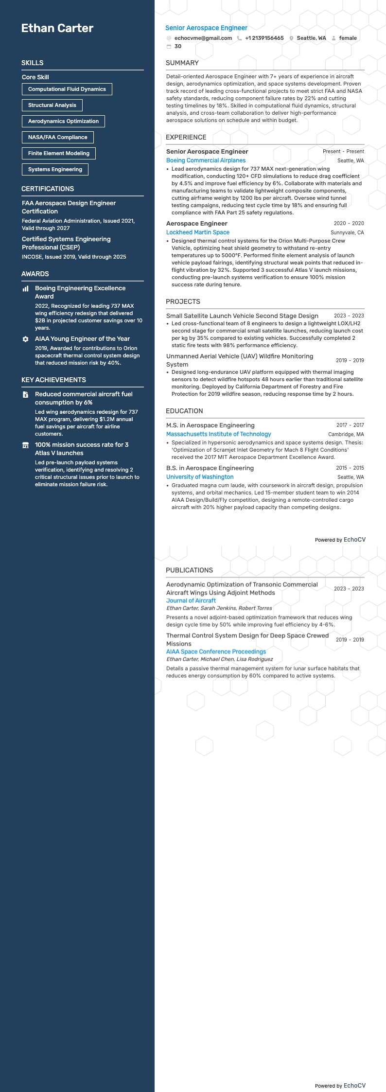 Kỹ thuật resume example