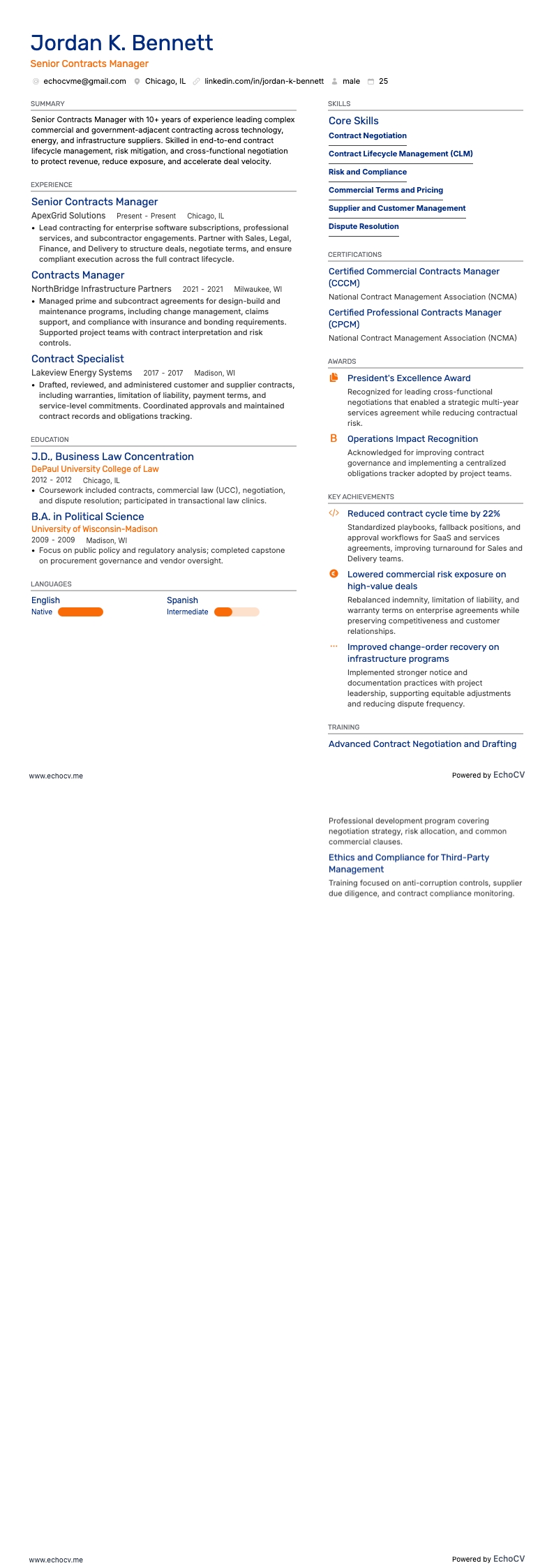 Senior Contracts Manager full preview