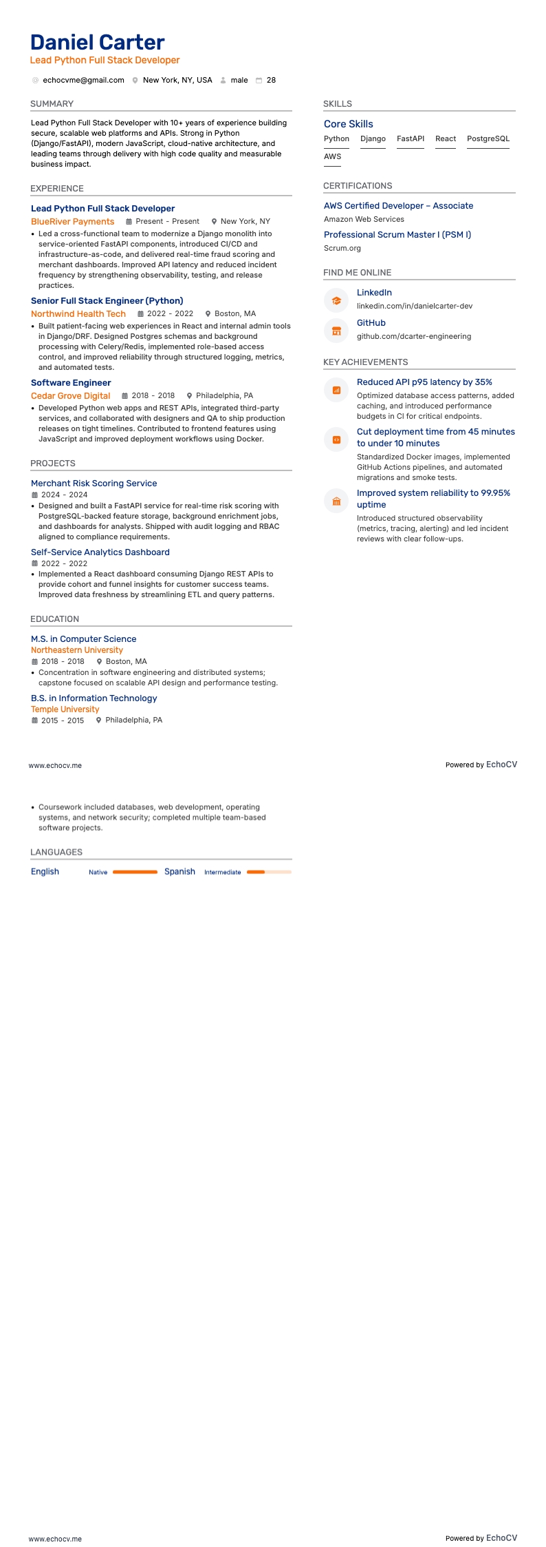Python 全端開發主管 完整預覽