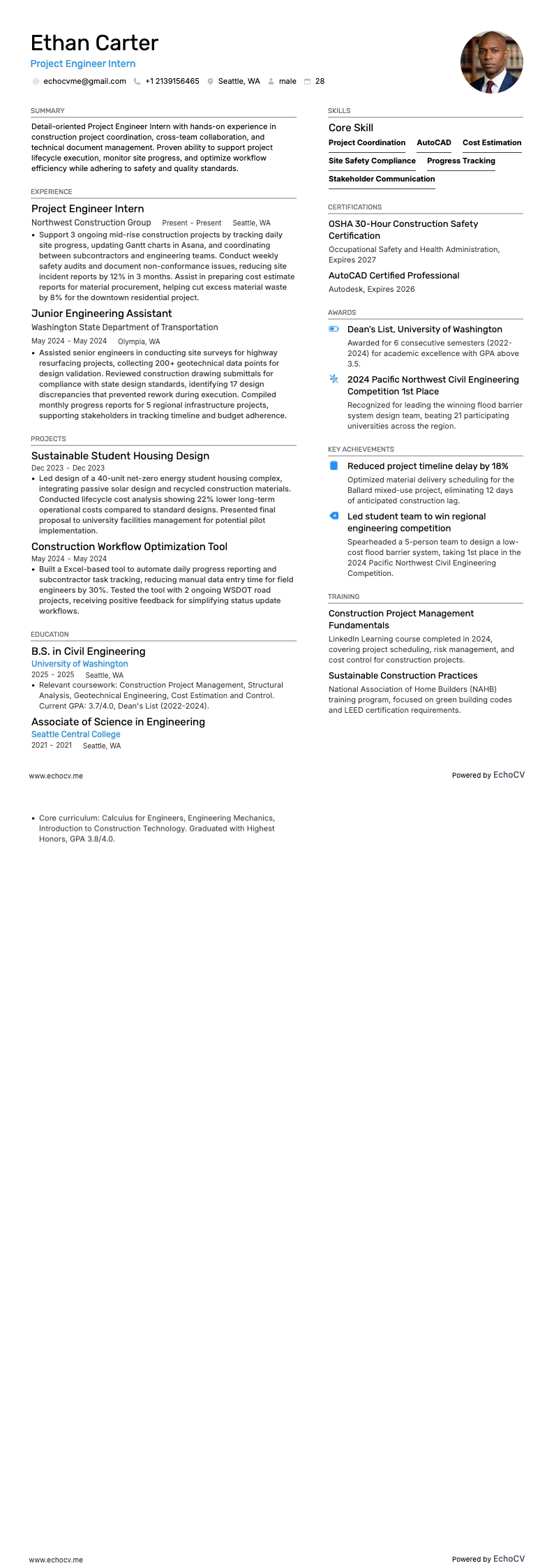 Praktikant inom projektteknik full förhandsvisning