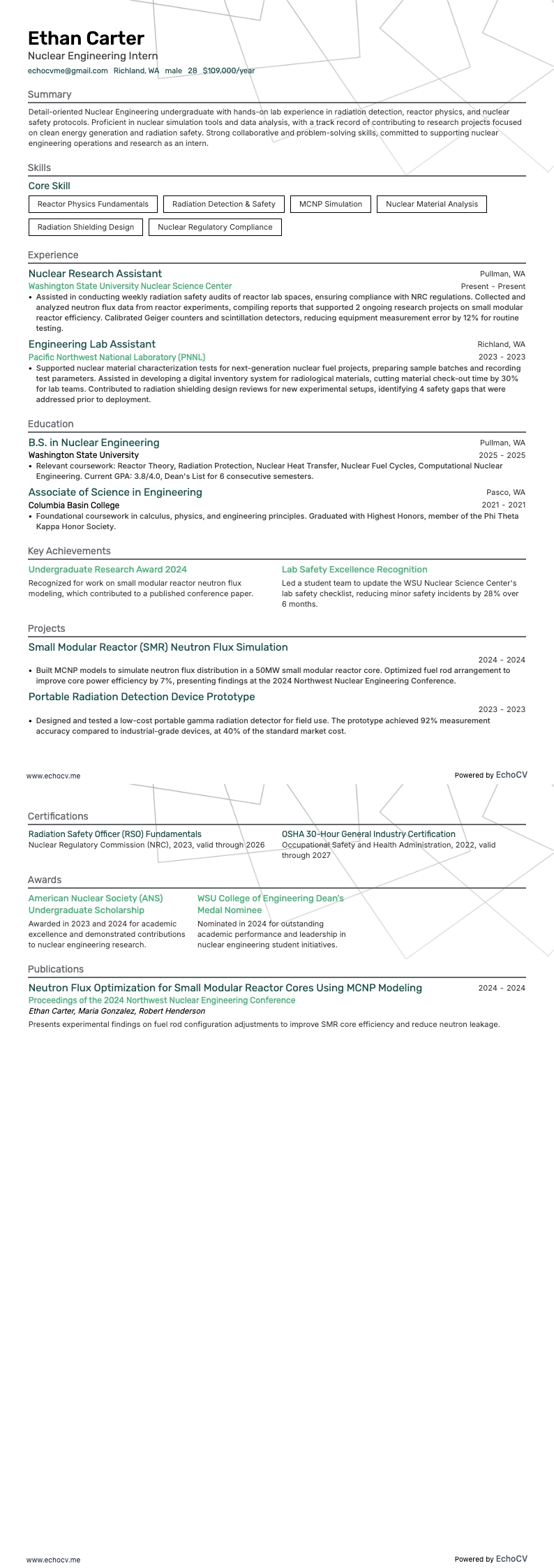 Stagiair nucleaire techniek