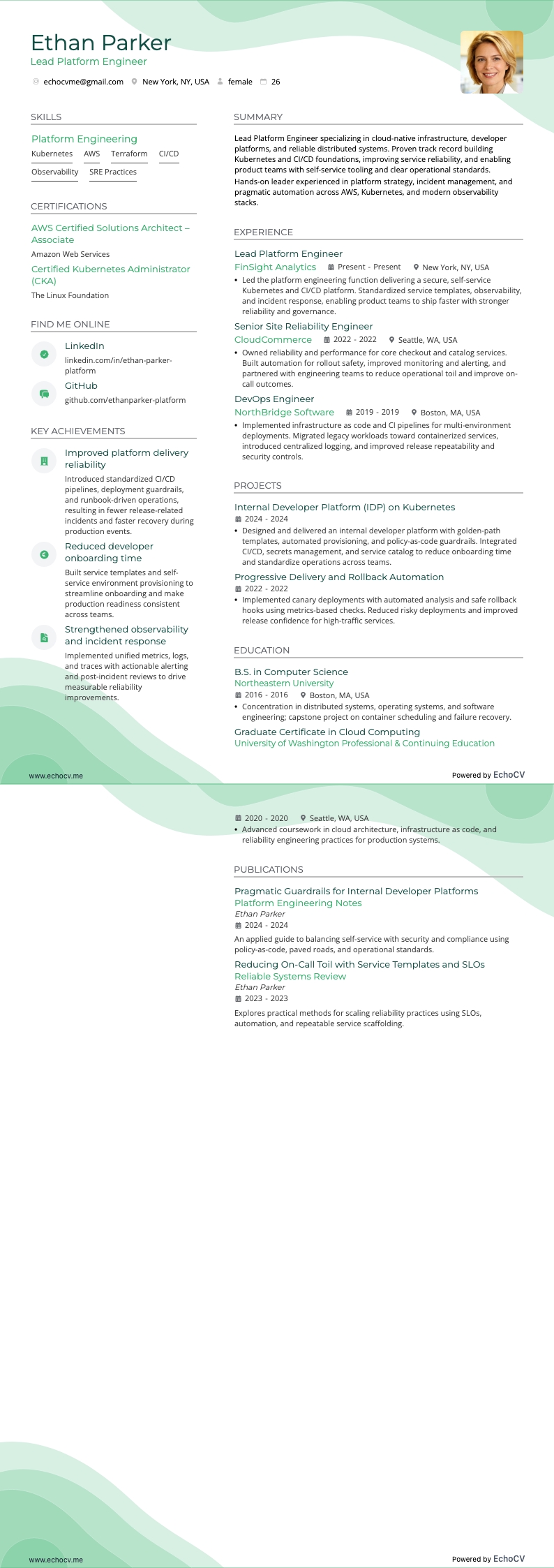 Lead Platform Engineer full preview