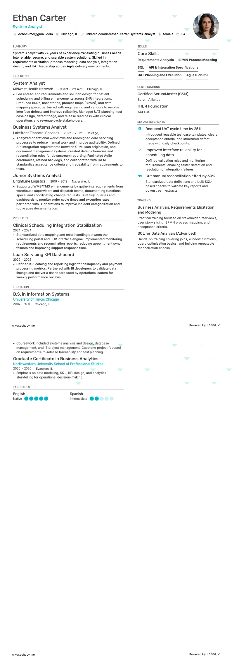 System Analyst full preview