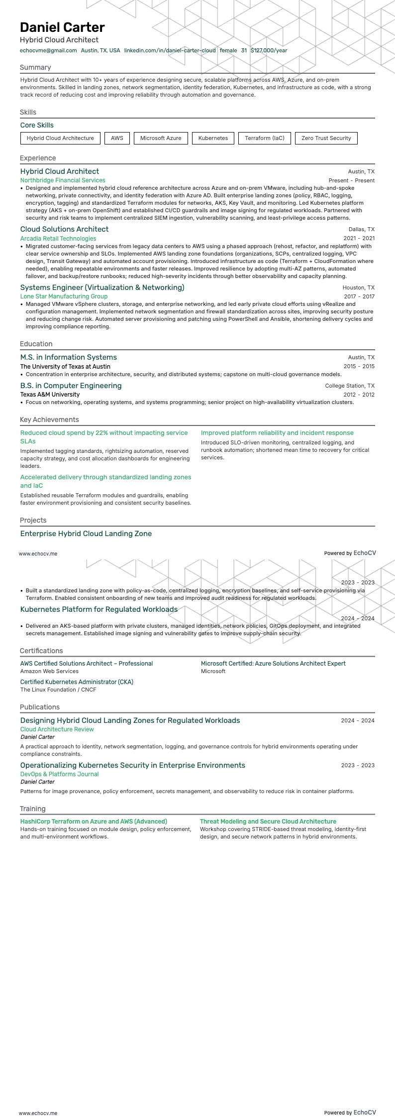 Hybride cloudarchitect