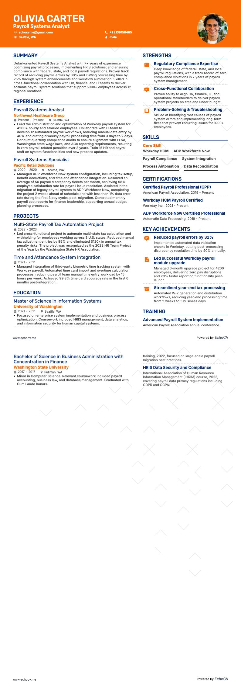 Analytiker inom lönesystem example resume