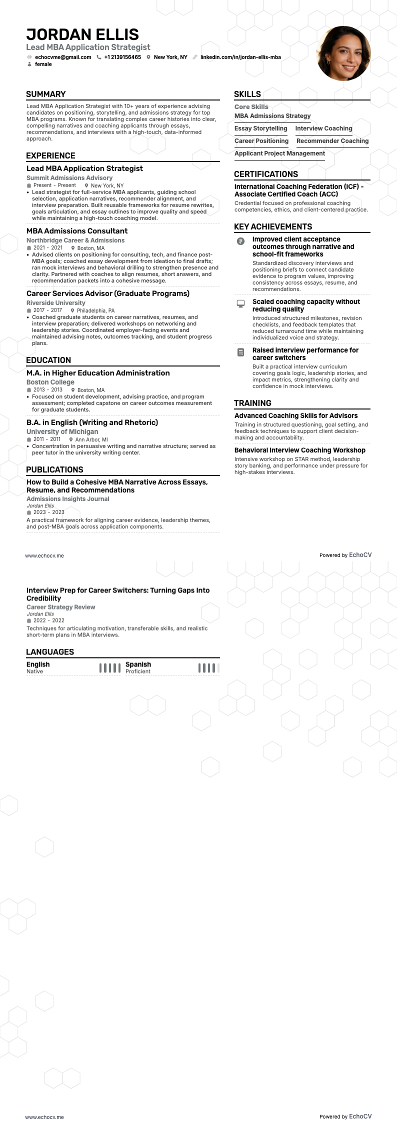 Ledande strateg för MBA-ansökningar full förhandsvisning