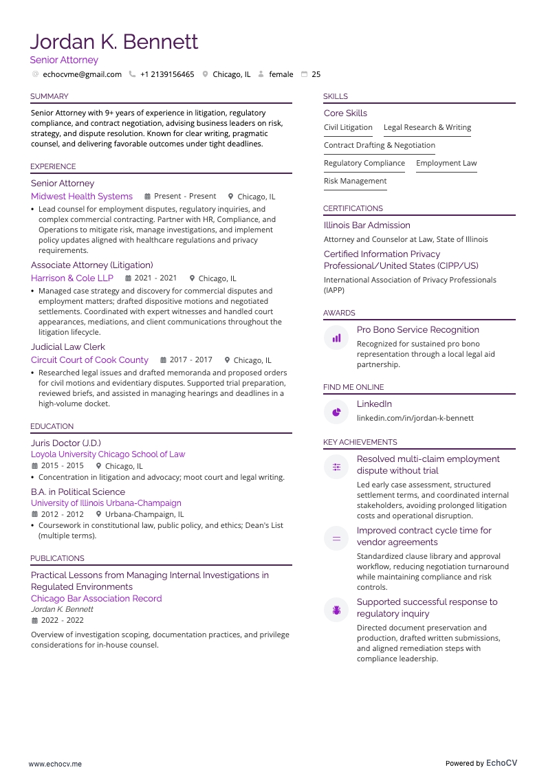 Senior Attorney full preview