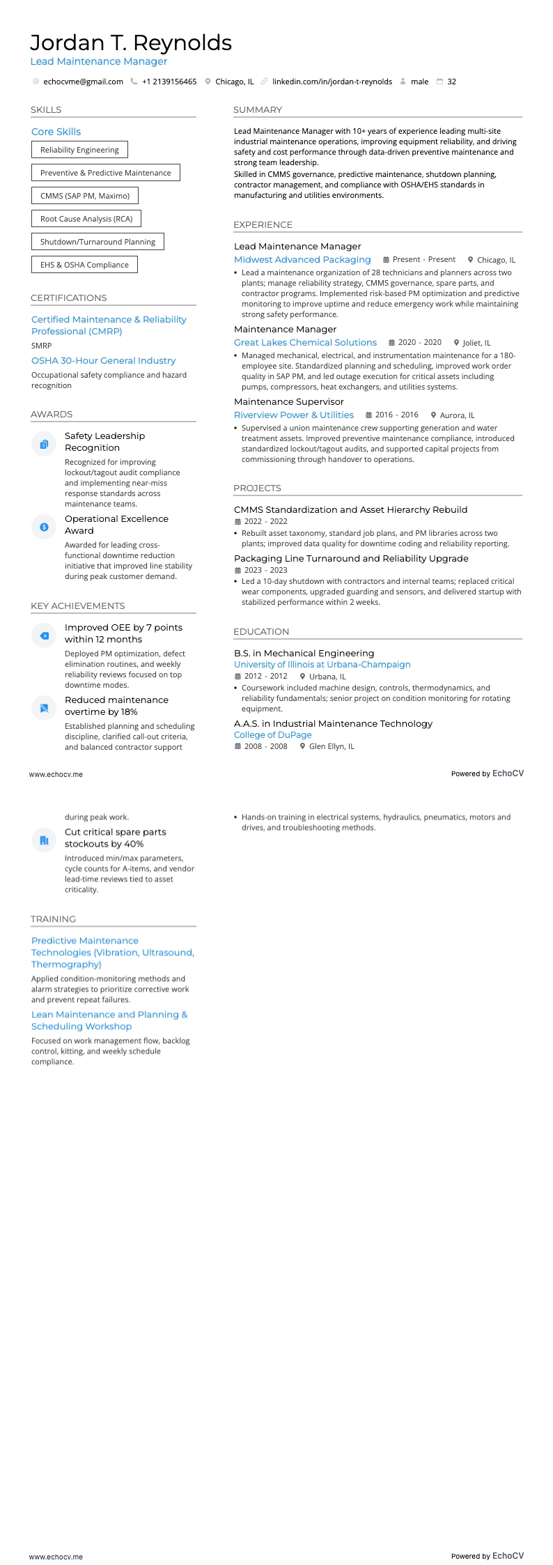 Xem trước đầy đủ Quản lý bảo trì cấp cao