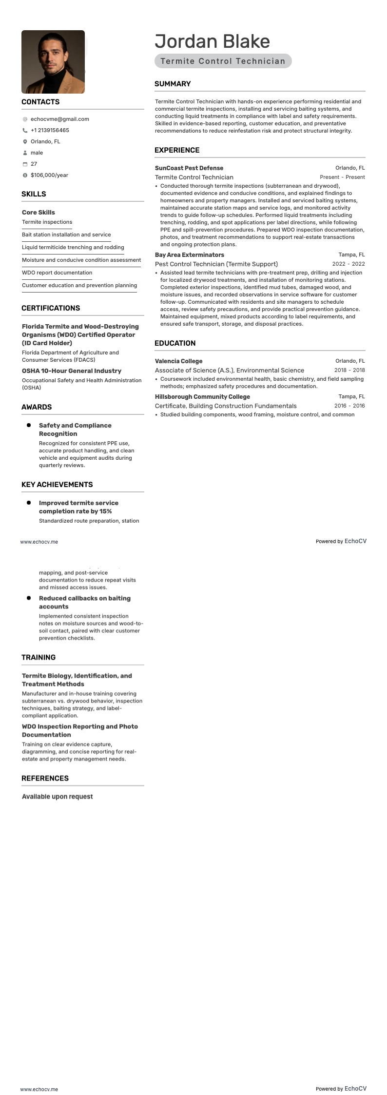 シロアリ駆除技術者