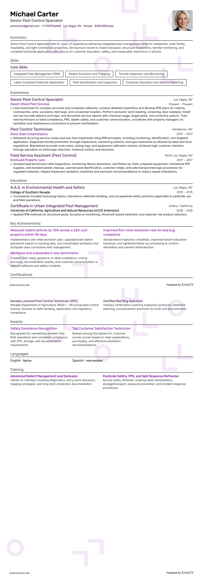 Lutte antiparasitaire resume example