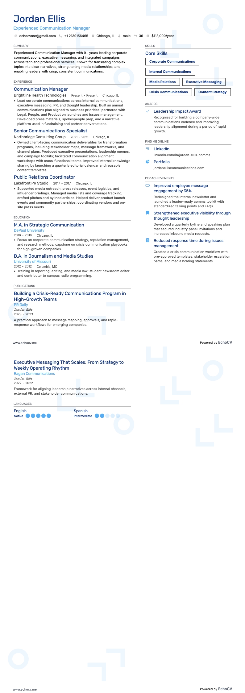 资深传播经理 完整预览