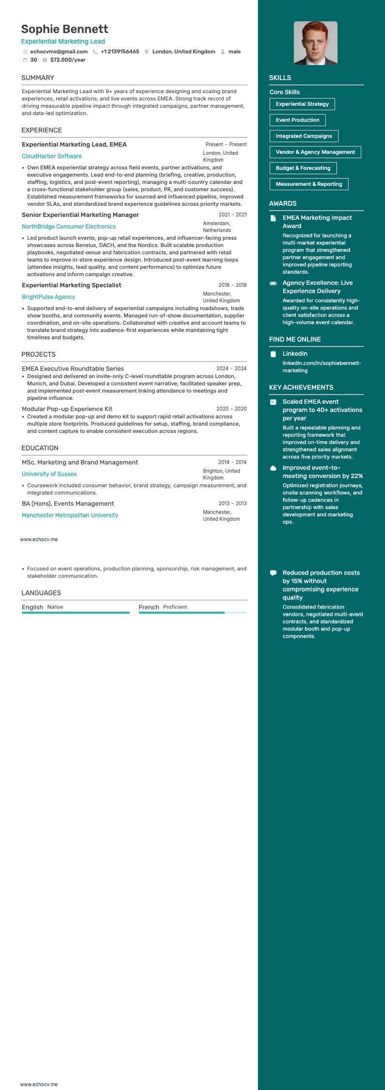 Experiential Marketing Lead full preview