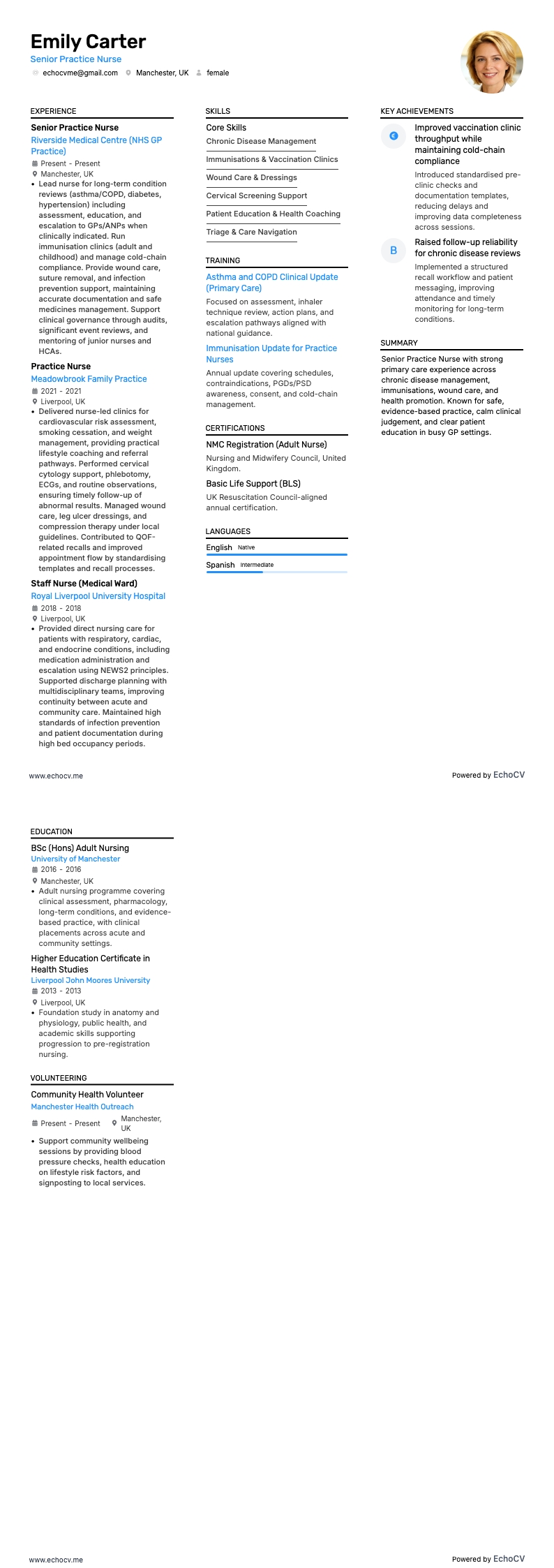 Senior Practice Nurse full preview