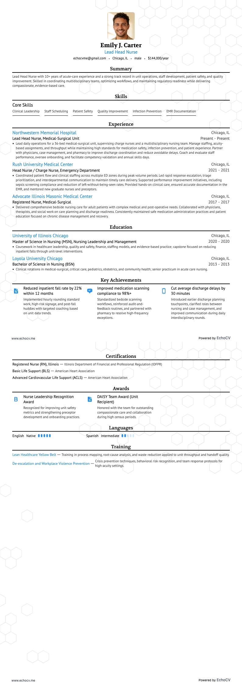 Xem trước đầy đủ Điều dưỡng trưởng cấp cao