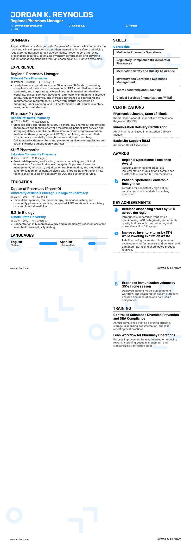 Regional Pharmacy Manager full preview