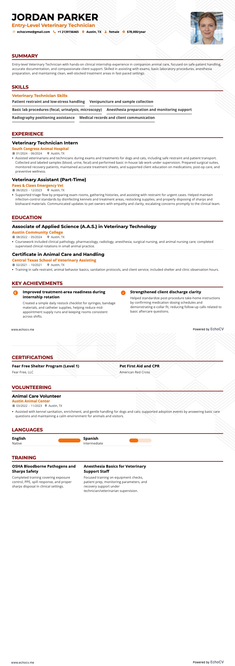 Técnico veterinário júnior