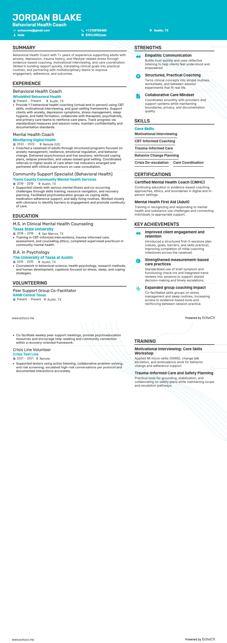 Behavioral Health Coach full preview