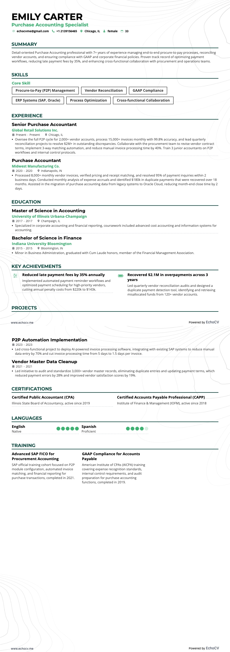 Contabilidade resume example