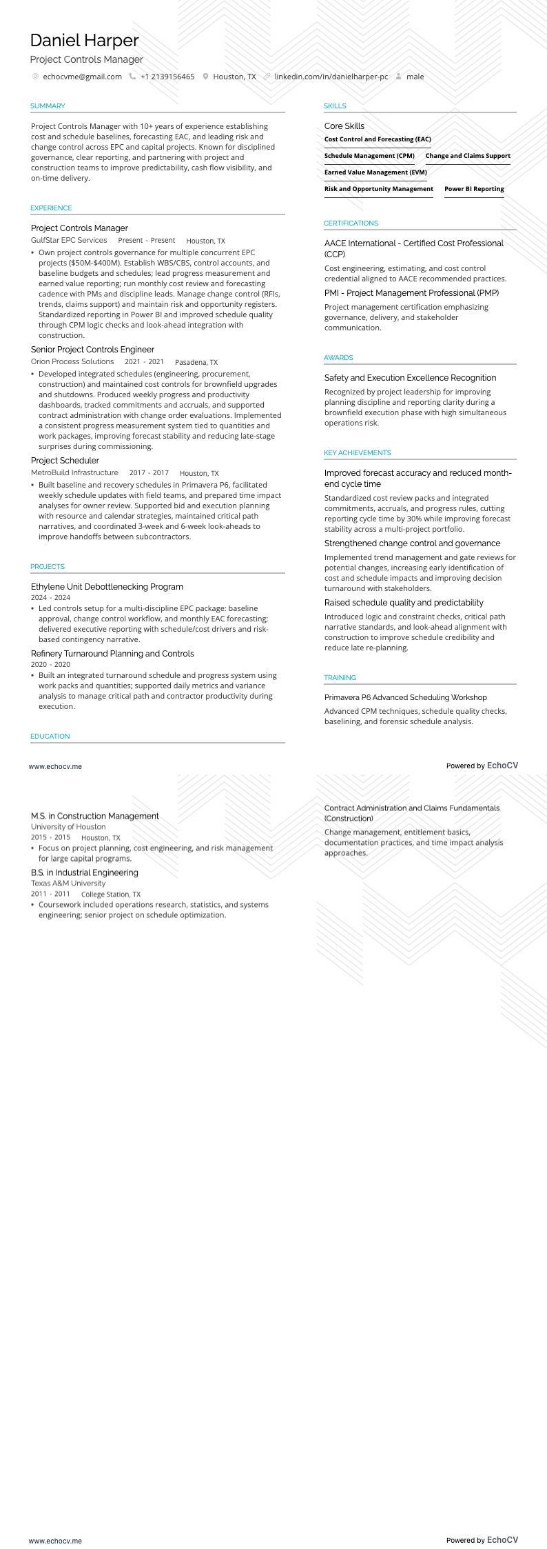 프로젝트 관리 통제 매니저