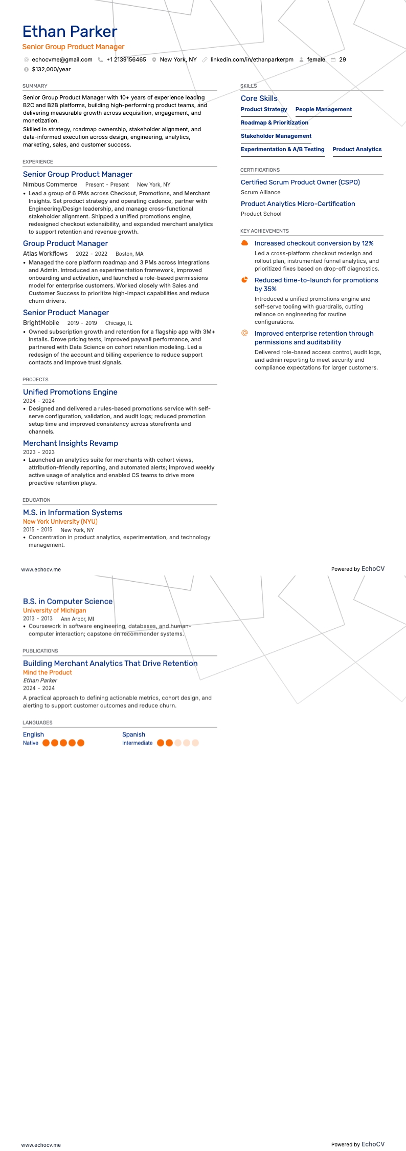 Senior Group Product Manager full preview