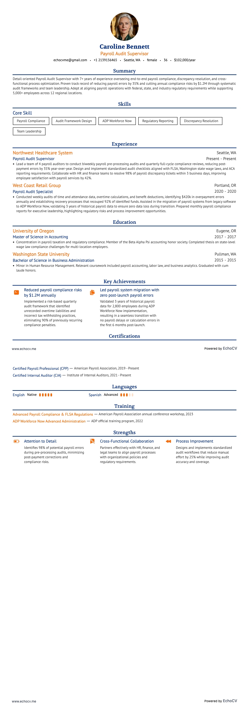 Handledare för lönegranskning example resume