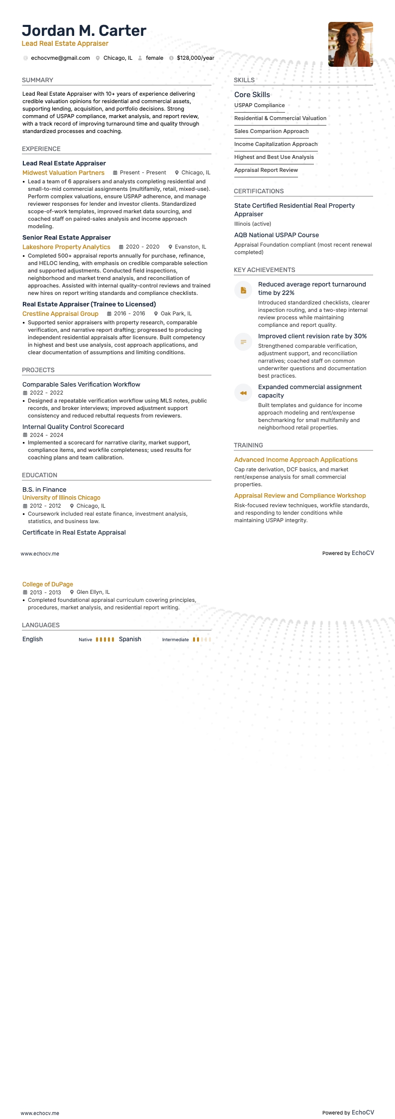 Lead Real Estate Appraiser full preview