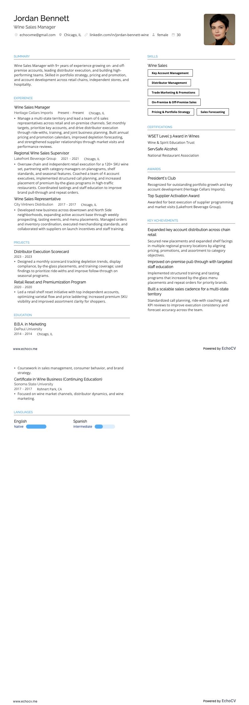 Wine Sales Manager full preview