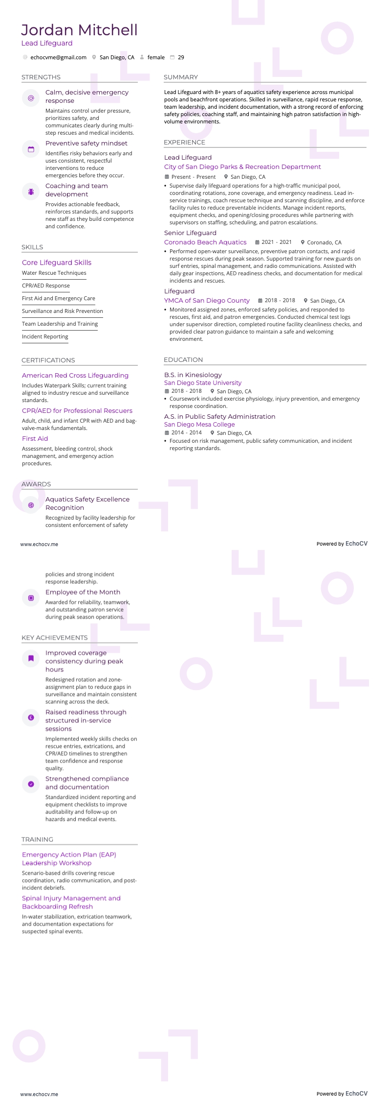 Lead Lifeguard full preview