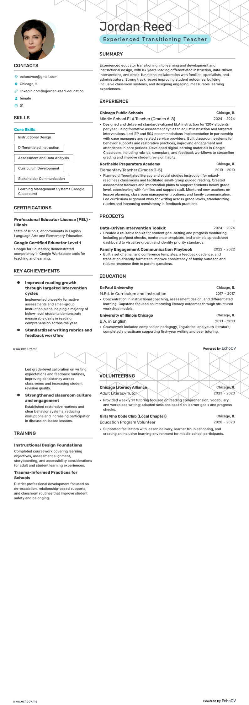 전직을 준비하는 경력 교사 전체 미리보기