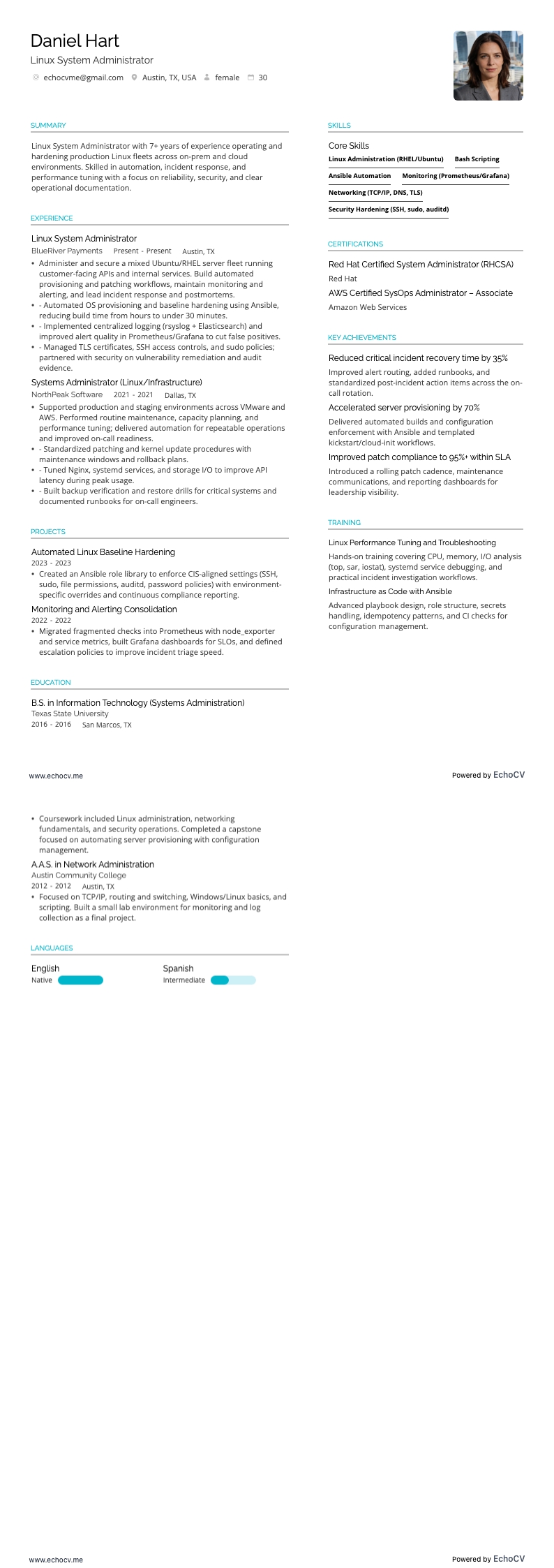 Linuxシステム管理者