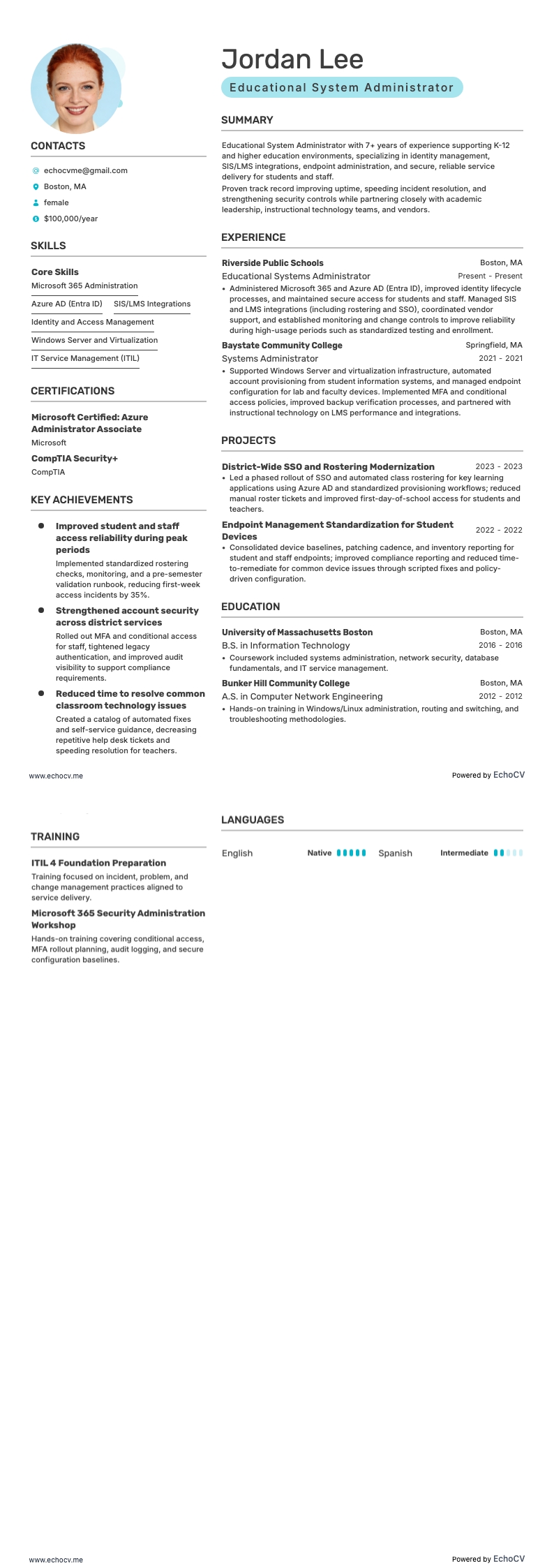 Educational System Administrator