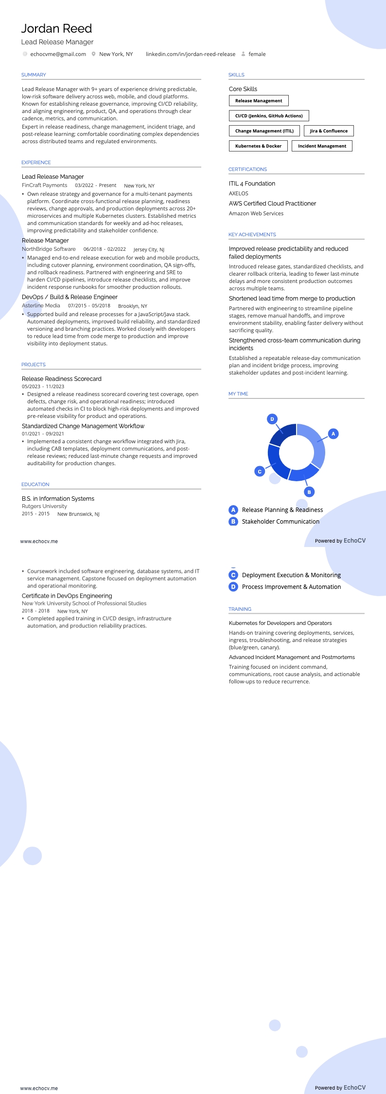 Lead Release Manager full preview