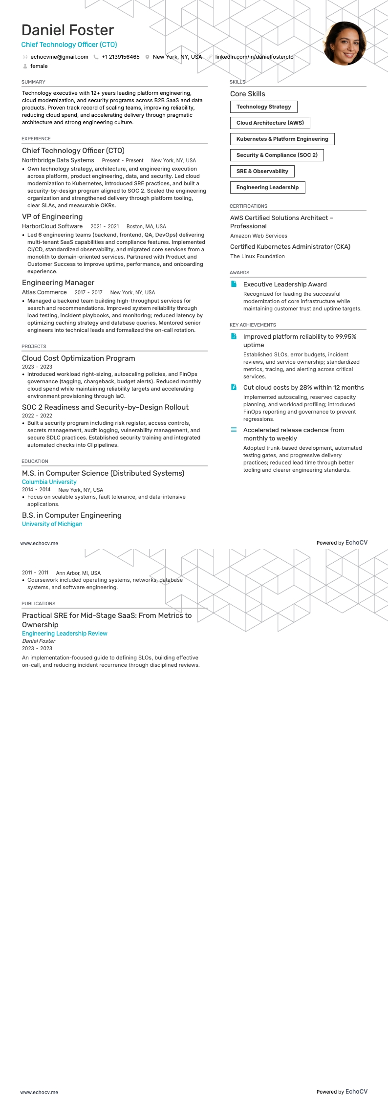 最高技術責任者 - CTO の全体プレビュー