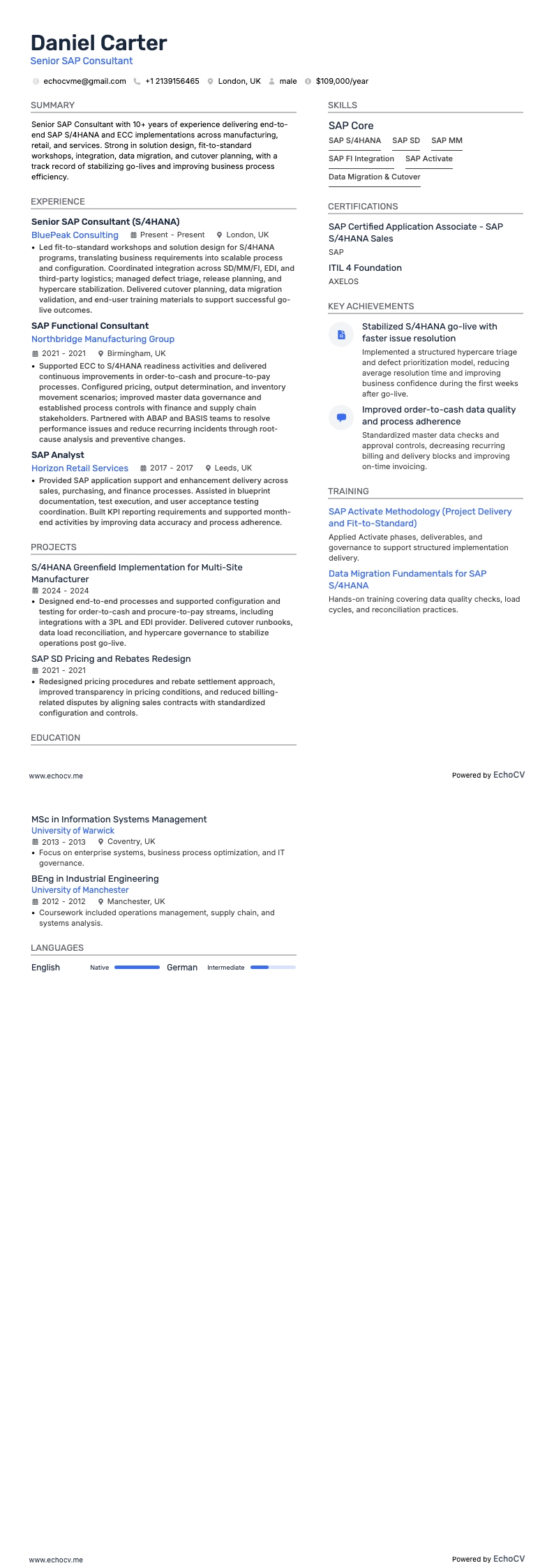 Senior SAP-consultant