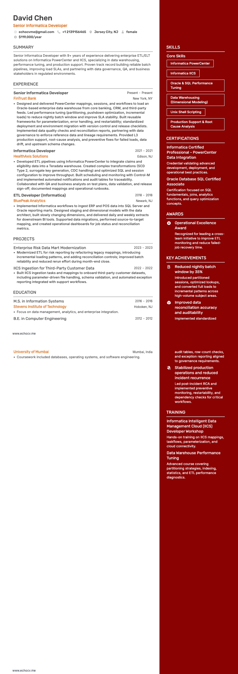 Senior Informatica Developer full preview