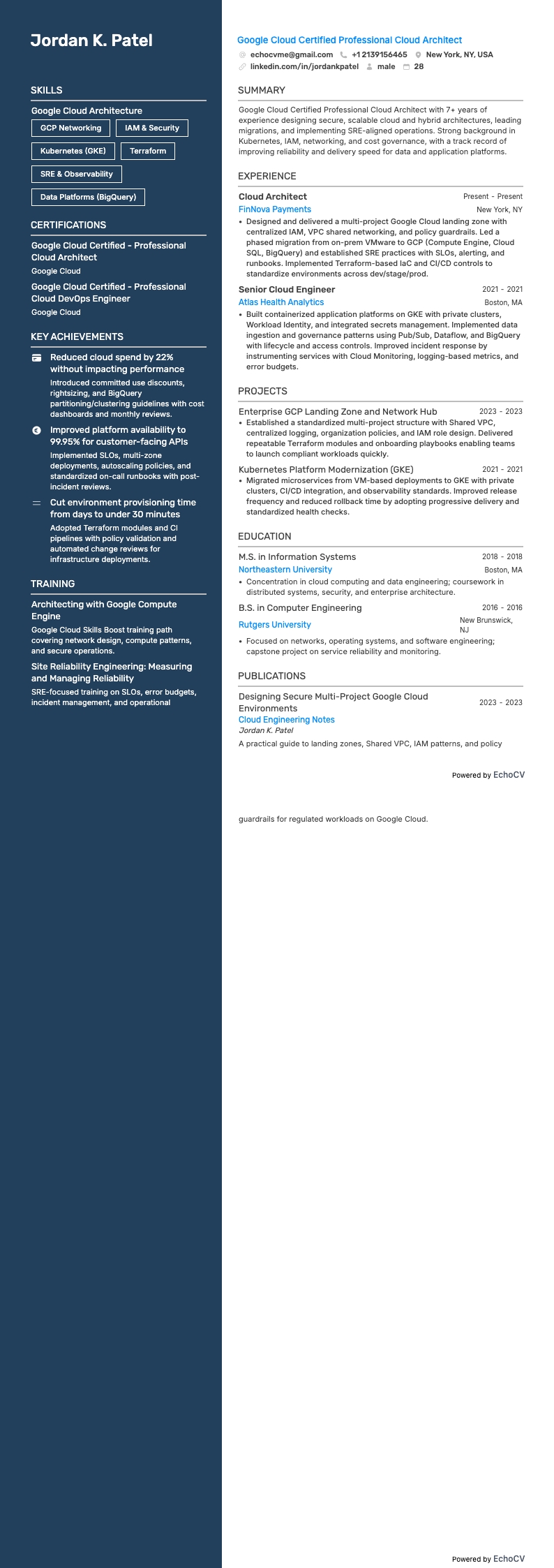 Google Cloud 认证专业云架构师