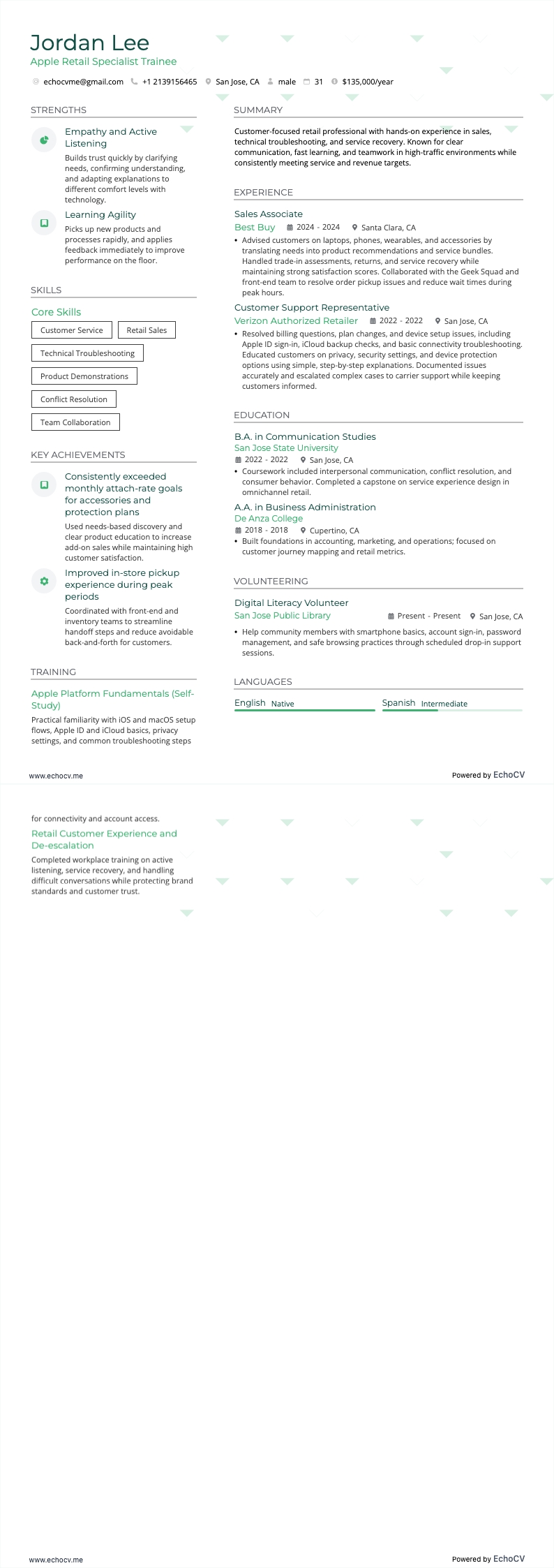 Apple Retail Specialist Trainee full preview