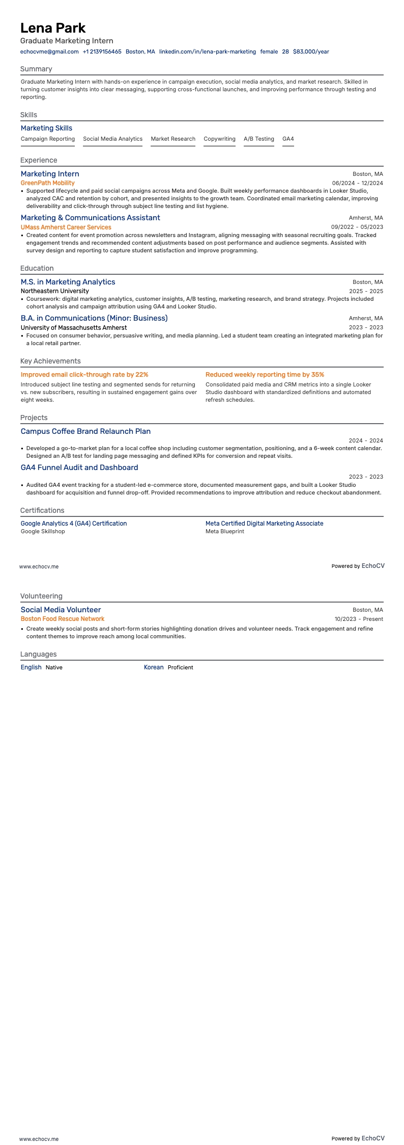 Xem trước đầy đủ Thực tập sinh marketing mới tốt nghiệp