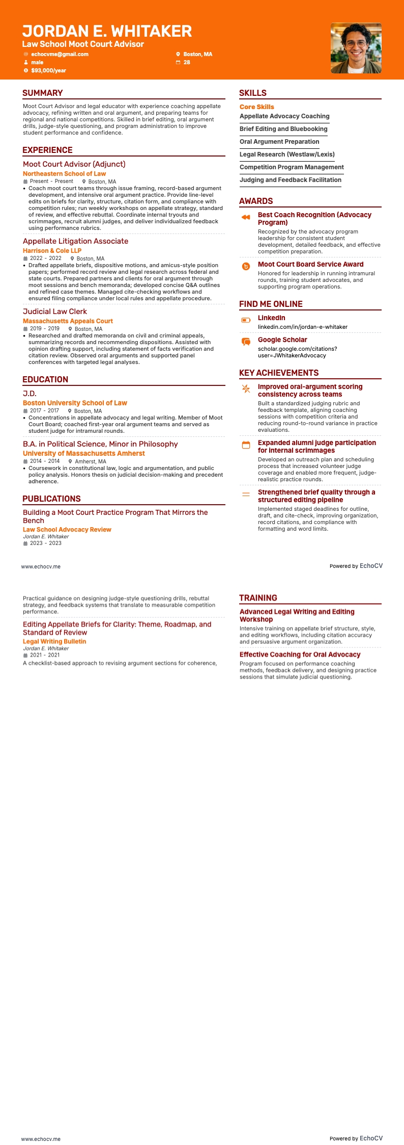 法學院模擬法庭顧問