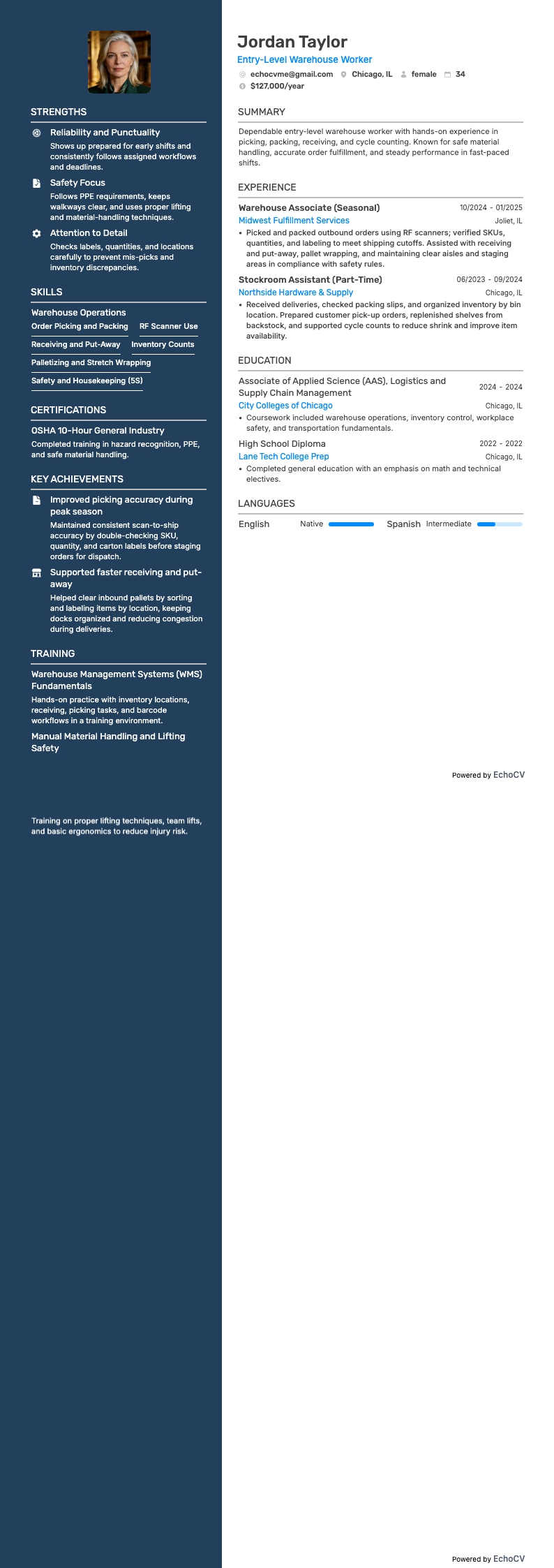 Entry-Level Warehouse Worker full preview