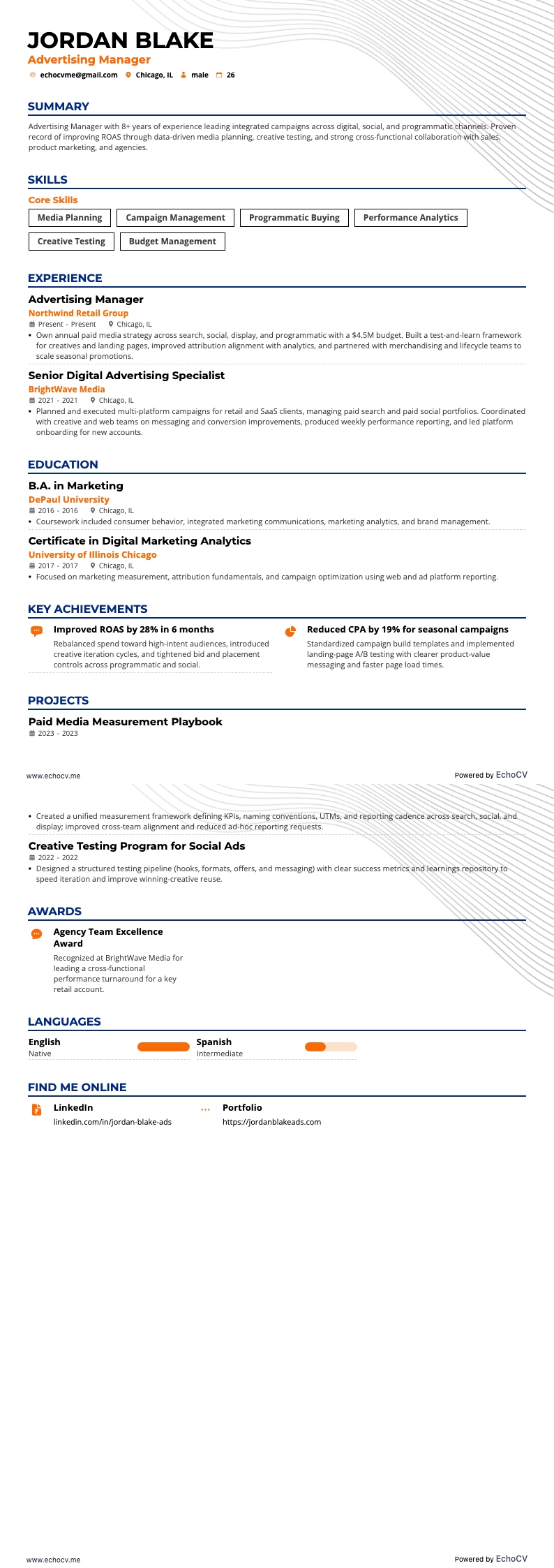 Responsable publicité