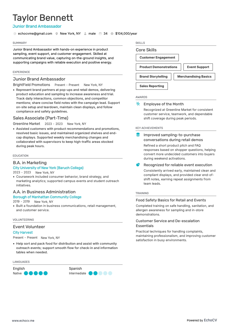 Prévia completa de Embaixador de Marca Júnior