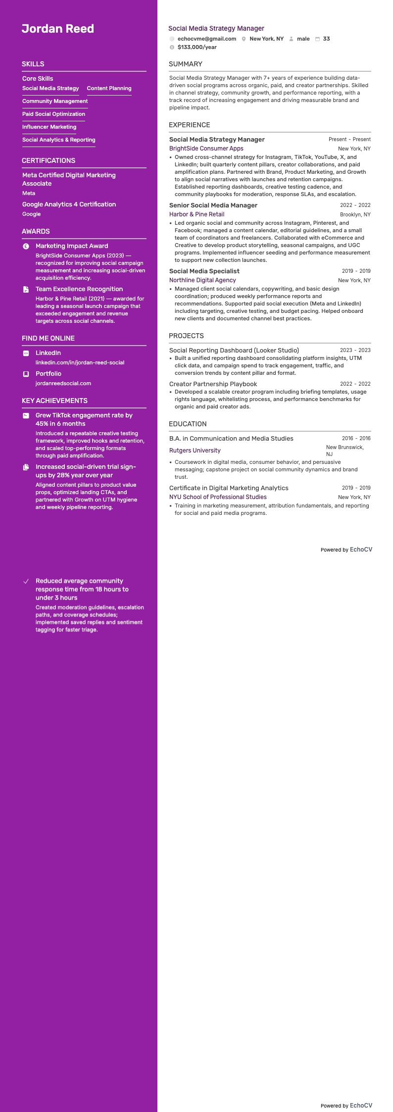 Responsabile della strategia social media