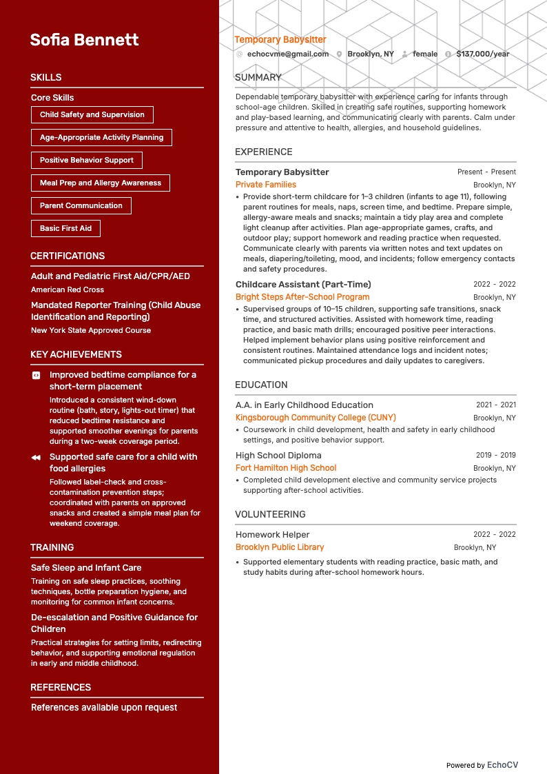 임시 베이비시터