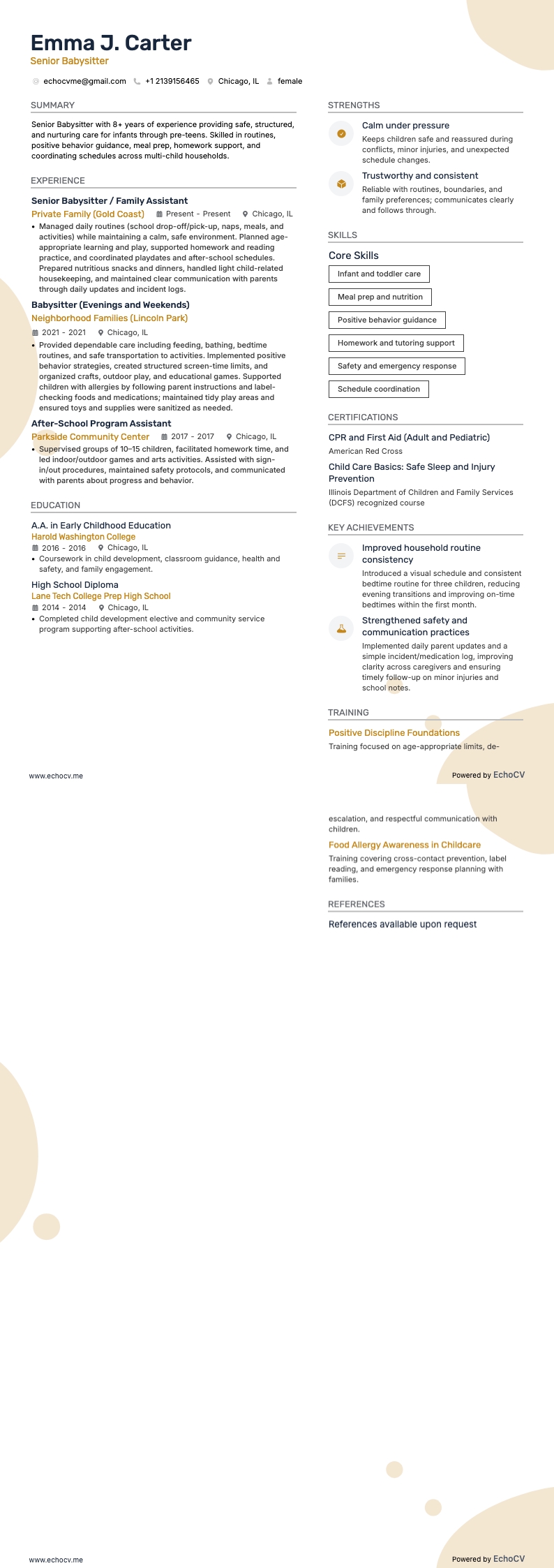 Senior Babysitter full preview