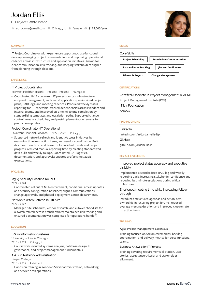 Điều phối viên dự án CNTT